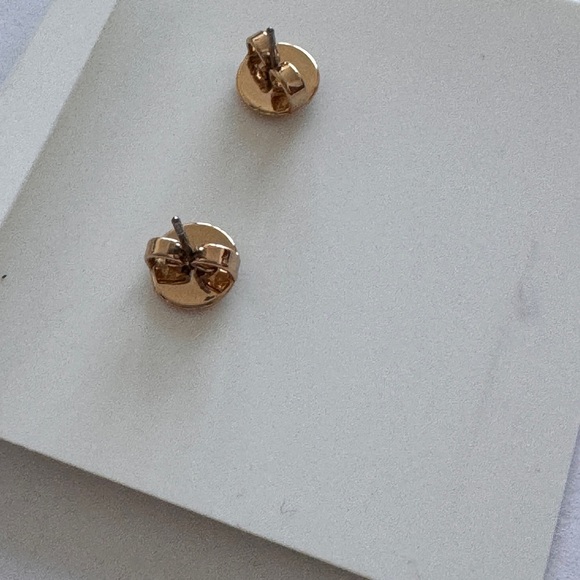 Tory Burch Miller Pave Stud Earrings. New! In Yellow Gold Color - Picture 5 of 6